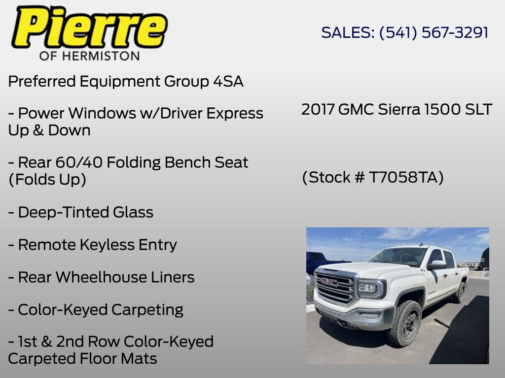 Used 2017 GMC Sierra 1500 SLT AWD/4WD image 5