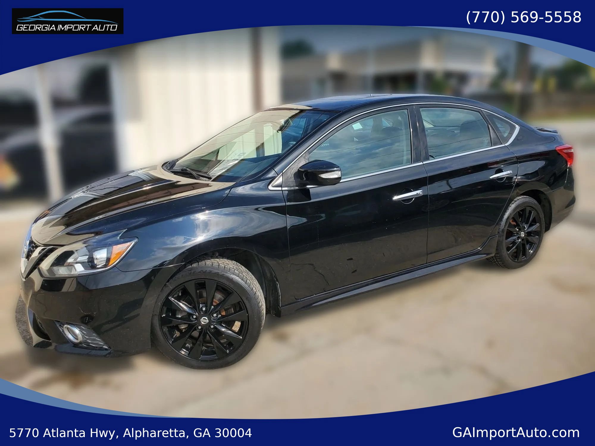 Used 2017 Nissan Sentra SR Turbo w/ SR Midnight Edition FWD image 1