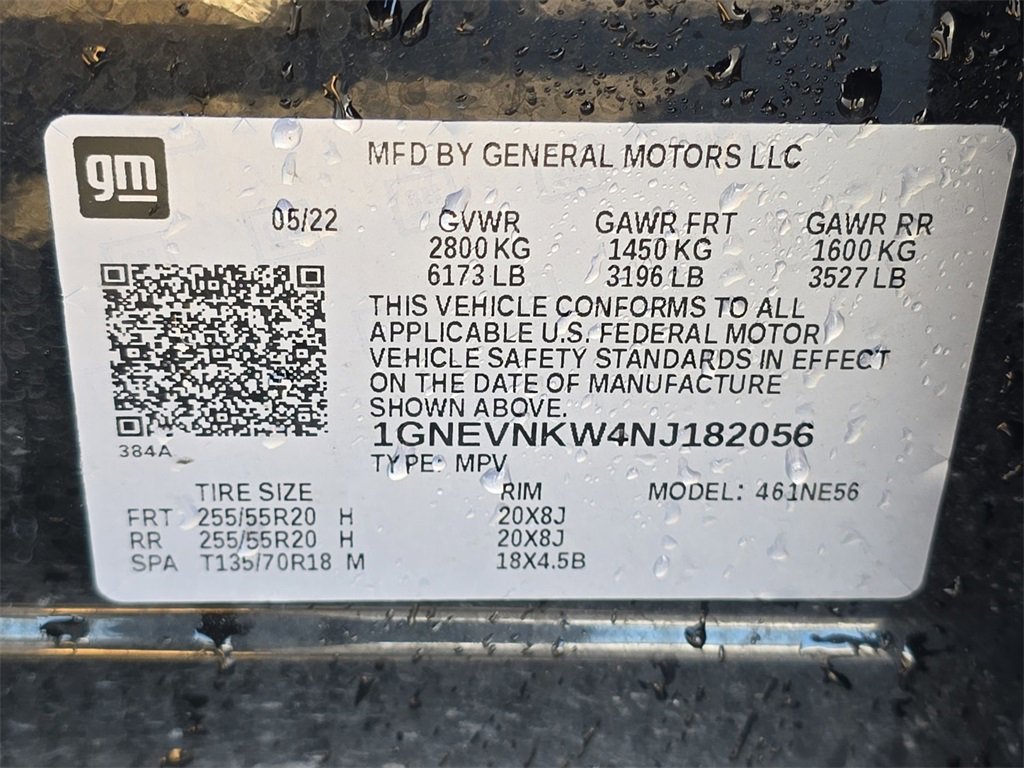 Used 2022 Chevrolet Traverse High Country w/ LPO, Floor Liner Package image 15