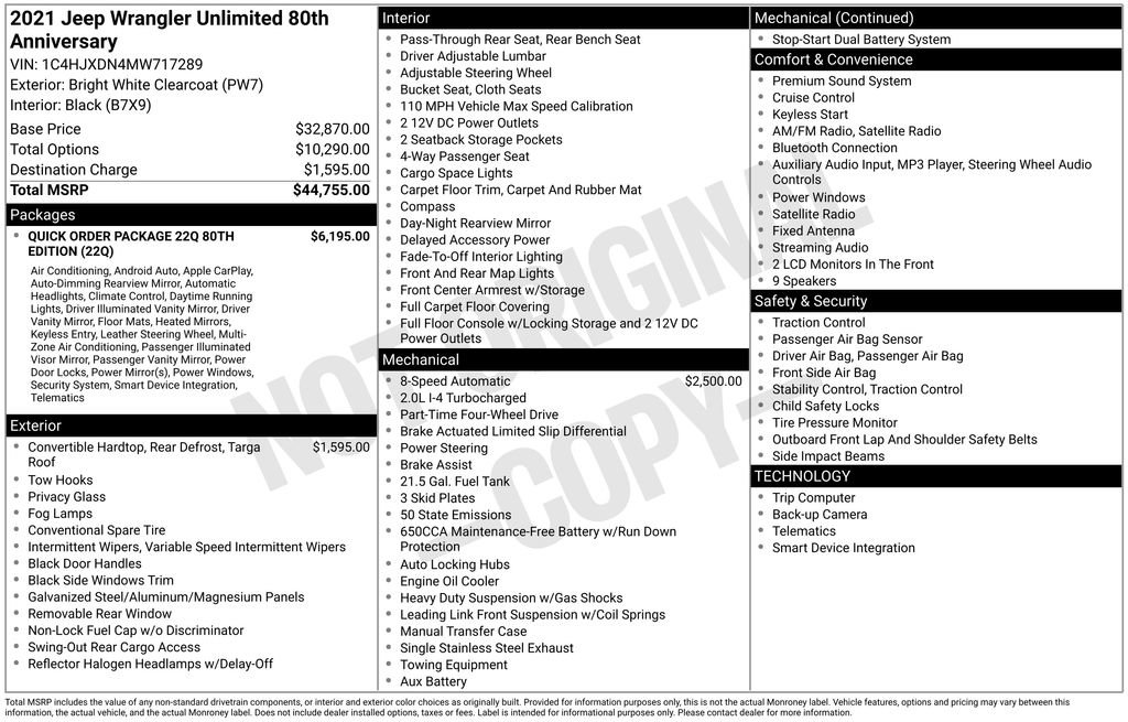 Used 2021 Jeep Wrangler Unlimited Sport image 12