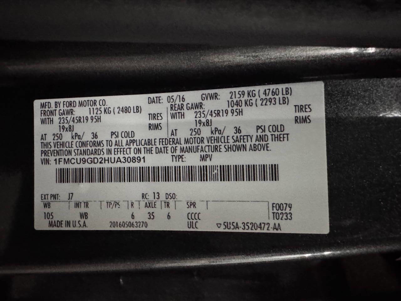 Used 2017 Ford Escape SE w/ Equipment Group 201A AWD/4WD image 29