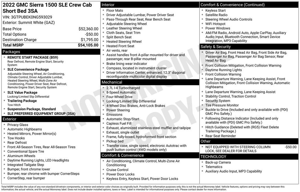 Used 2022 GMC Sierra 1500 SLE AWD/4WD image 28