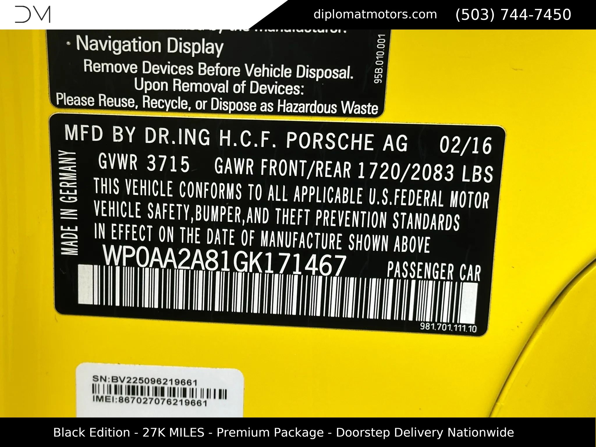 Used 2016 Porsche Cayman image 44