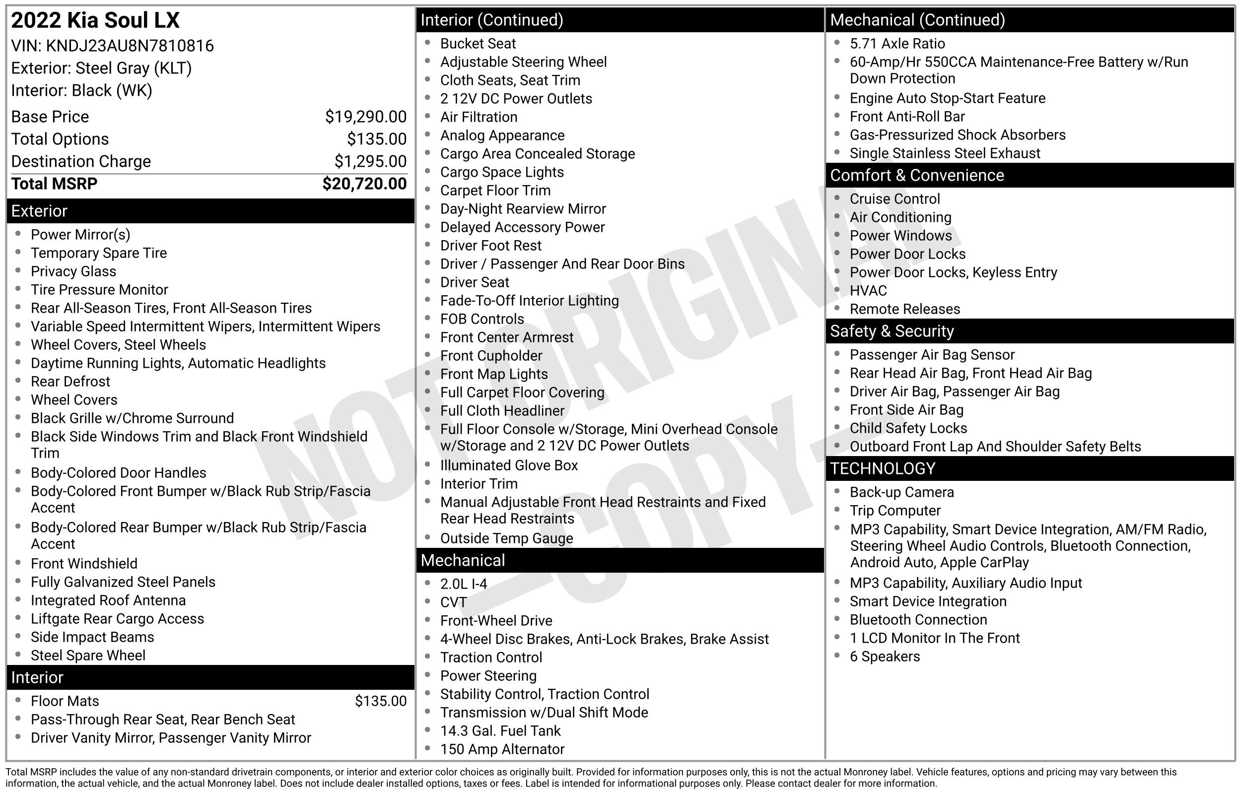 Used 2022 Kia Soul LX FWD image 2
