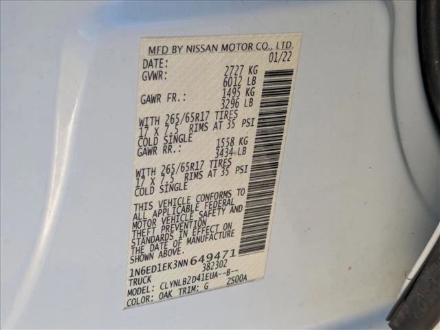 Used 2022 Nissan Frontier SV image 25