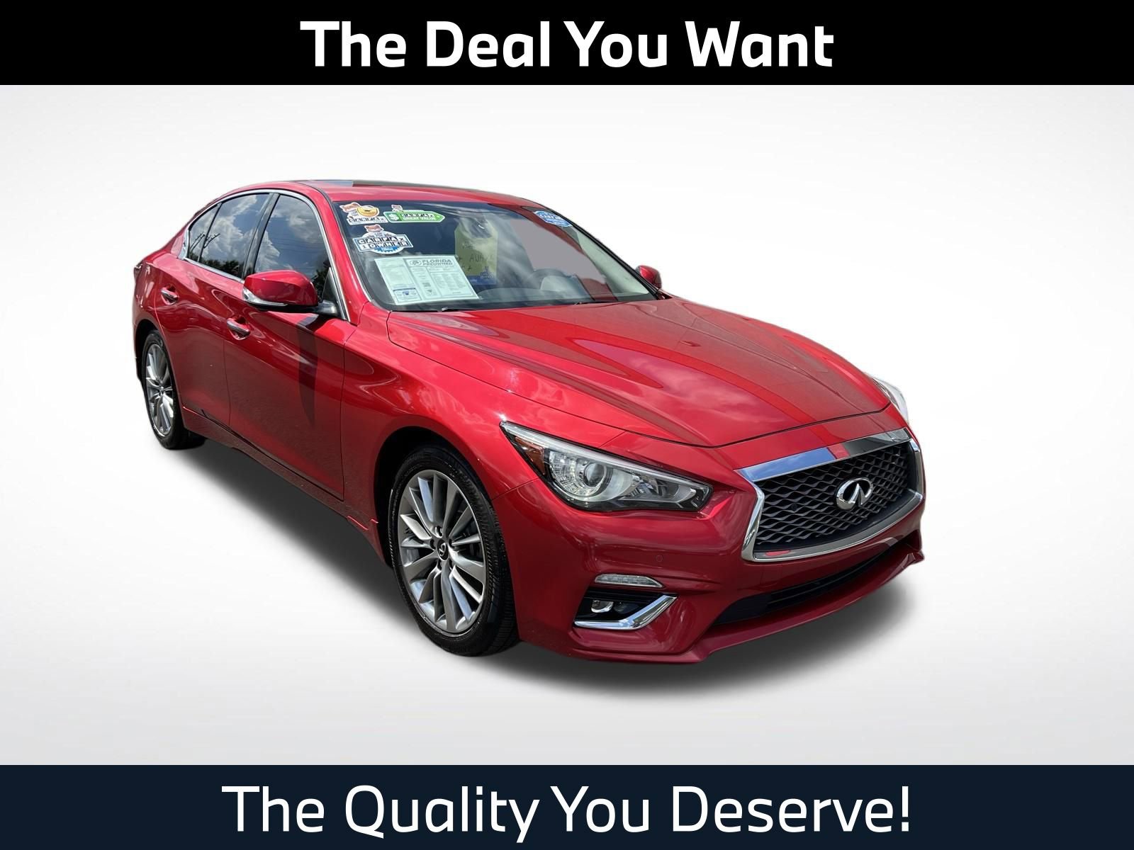 Used 2022 INFINITI Q50 Luxe w/ Cargo Package