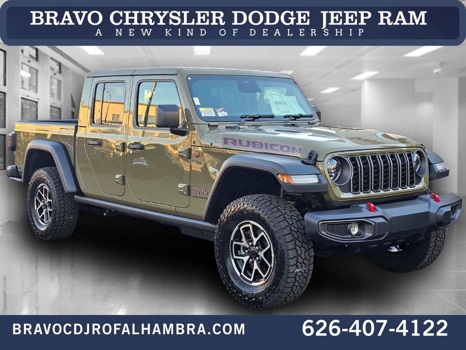 New 2026 Jeep Gladiator Rubicon w/ Steel Power Dome Hood Package