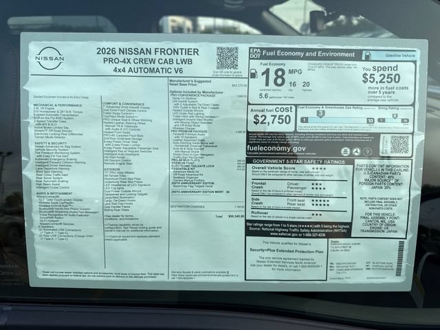 New 2026 Nissan Frontier PRO-4X w/ Pro Premium Package AWD/4WD image 31