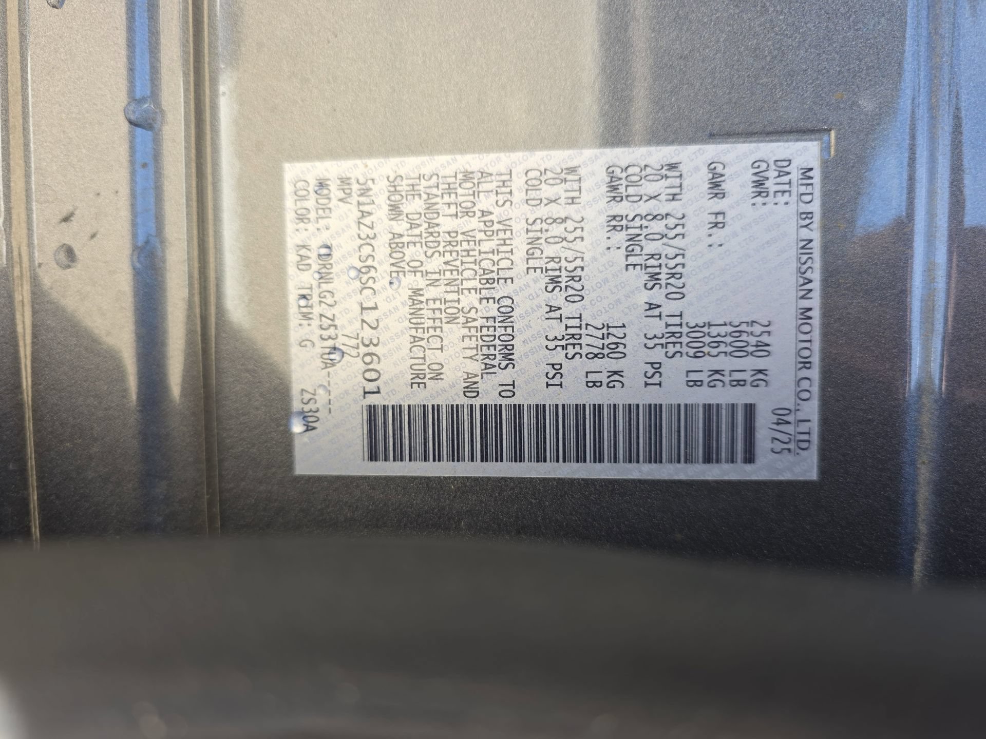 Used 2025 Nissan Murano SL w/ Cargo Package AWD/4WD image 34