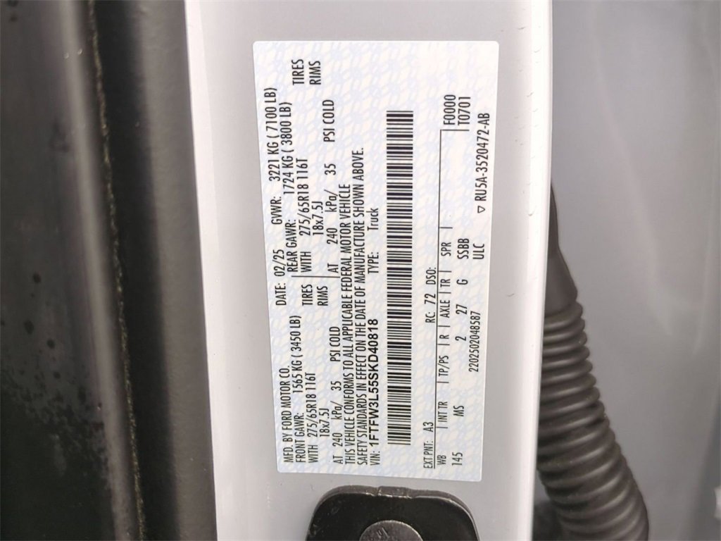 Used 2025 Ford F150 XLT w/ Equipment Group 301A Standard image 31