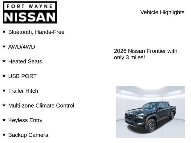 New 2026 Nissan Frontier PRO-4X w/ Tow Package AWD/4WD image 8