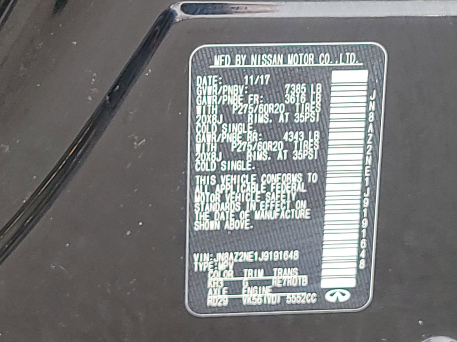 Used 2018 INFINITI QX80 4WD image 21