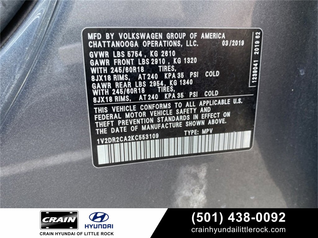 Used 2019 Volkswagen Atlas SE image 43