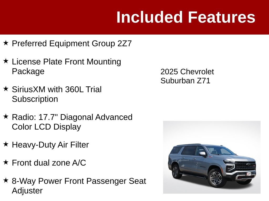 Used 2025 Chevrolet Suburban Z71 AWD/4WD image 3