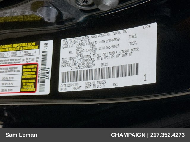 Used 2024 Toyota Tundra 1794 Edition AWD/4WD image 34