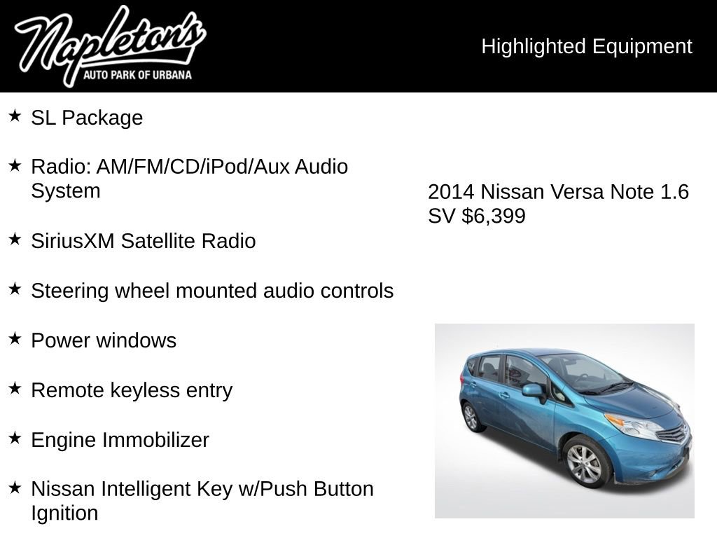 Used 2014 Nissan Versa Note SV w/ SL Package image 3