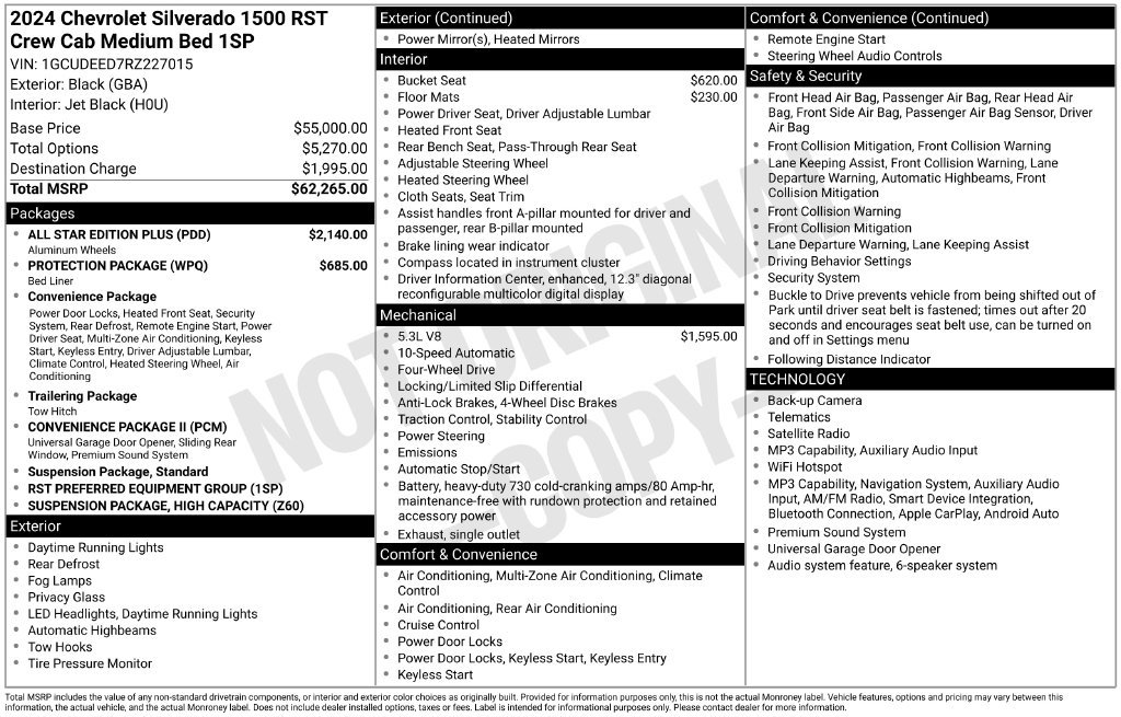 Certified 2024 Chevrolet Silverado 1500 RST w/ All Star Edition Plus AWD/4WD image 7