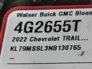 Used 2022 Chevrolet TrailBlazer ACTIV w/ Sun and Liftgate Package AWD/4WD image 30