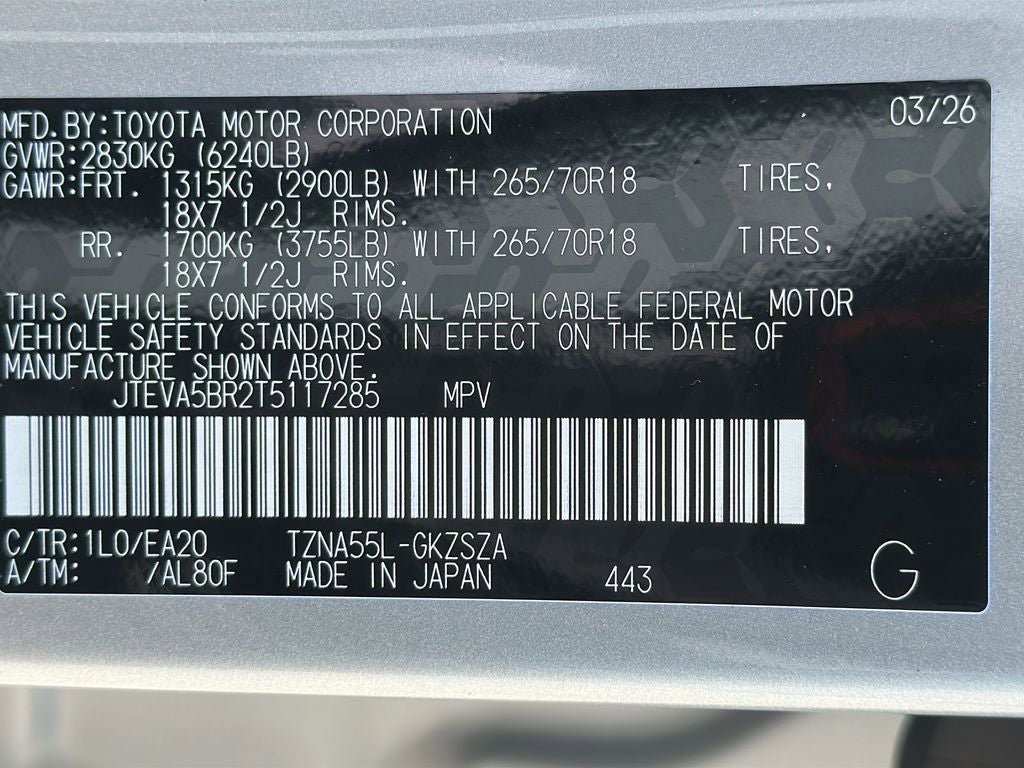 New 2026 Toyota 4Runner TRD Off-Road Premium AWD/4WD image 24