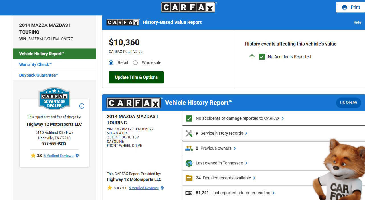 Used 2014 MAZDA MAZDA3 i Touring image 25