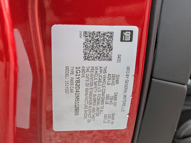 Used 2021 Chevrolet Corvette Stingray Preferred Cpe w/ 2LT RWD image 25