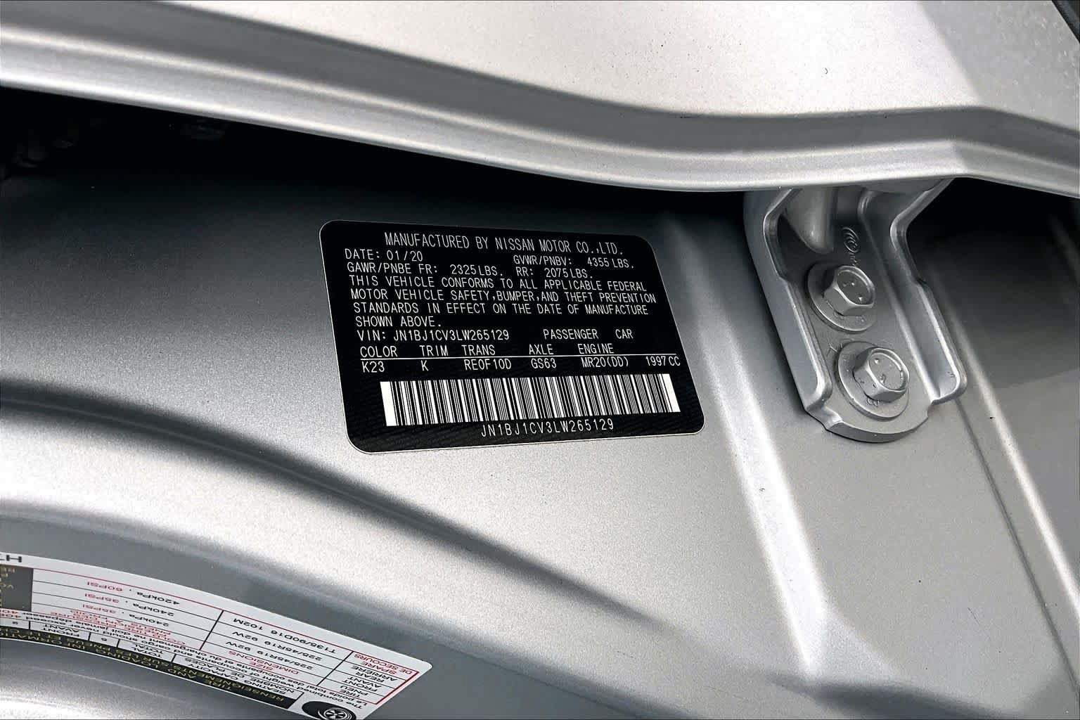Certified 2020 Nissan Rogue Sport SL FWD image 33