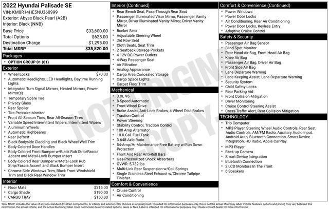 Used 2022 Hyundai Palisade SE FWD image 34