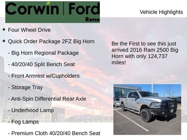 Used 2016 RAM 2500 Big Horn image 4