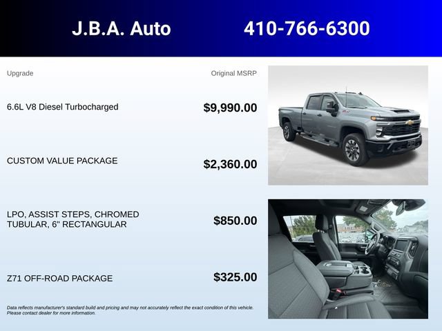 Certified 2025 Chevrolet Silverado 2500 Custom w/ Custom Value Package AWD/4WD image 5