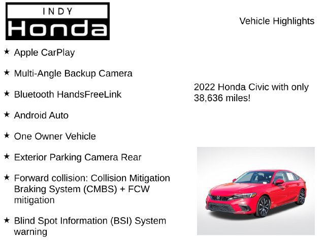 Certified 2022 Honda Civic EX-L image 7