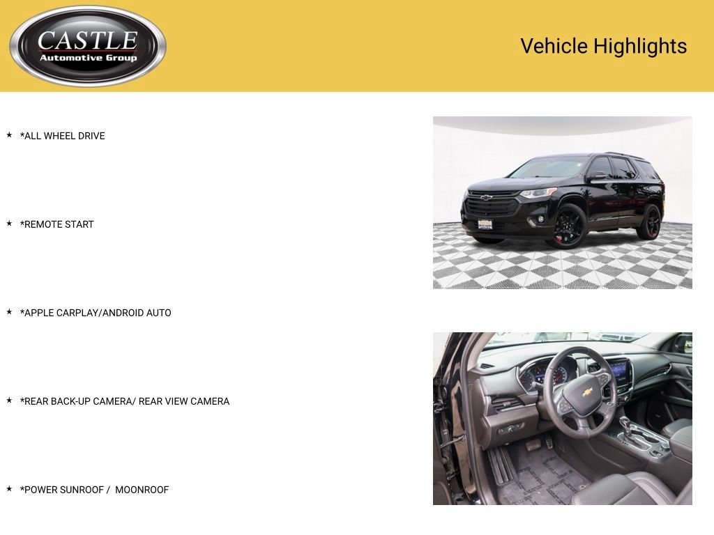 Used 2021 Chevrolet Traverse Premier w/ Redline Edition AWD/4WD image 3