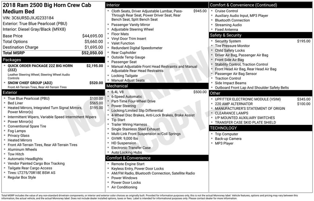 Used 2018 RAM 2500 Big Horn image 5