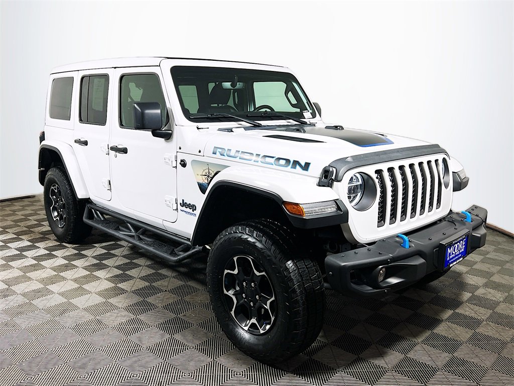 Used 2021 Jeep Wrangler Unlimited Rubicon 4xe w/ Steel Bumper Group image 1