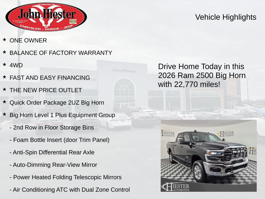 Certified 2026 RAM 2500 Big Horn AWD/4WD image 5