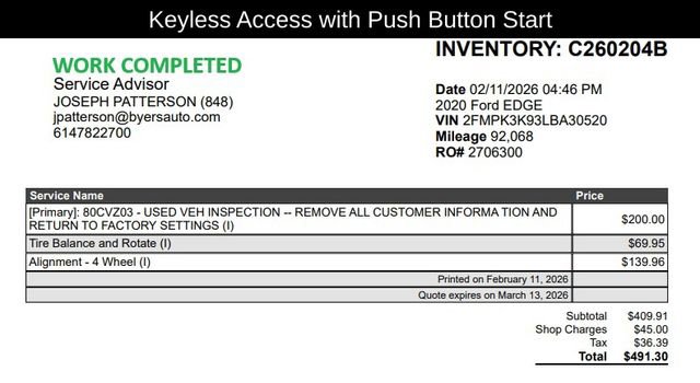 Used 2020 Ford Edge Titanium w/ Cargo Accessory Package image 8