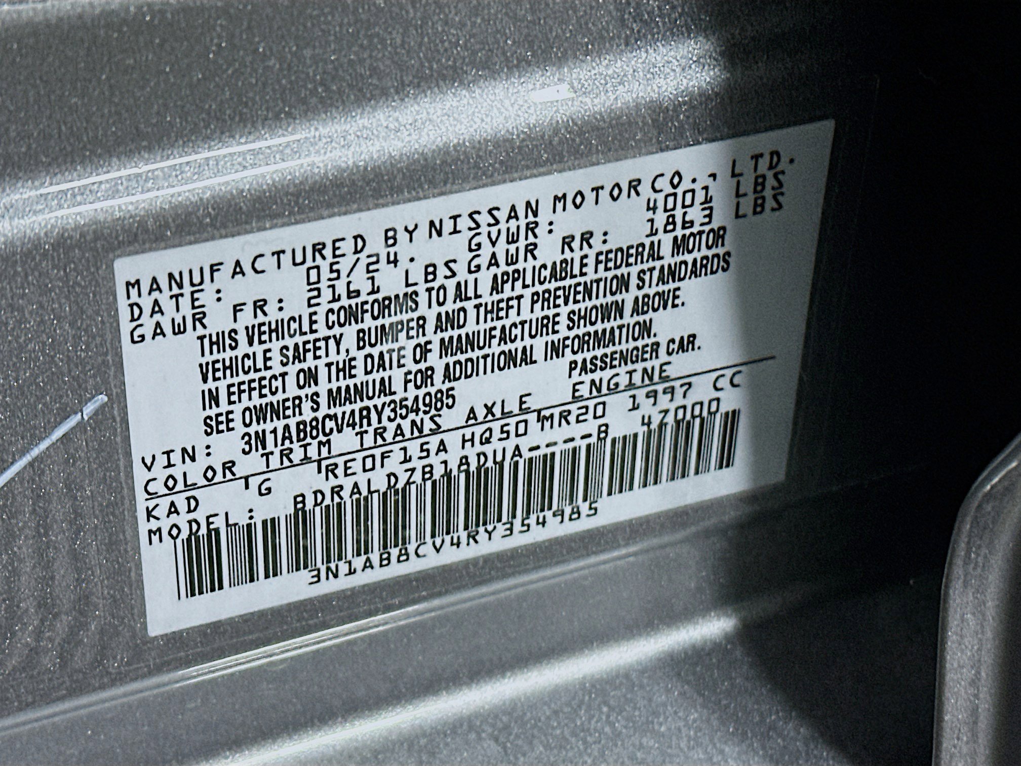 Used 2024 Nissan Sentra SV image 12