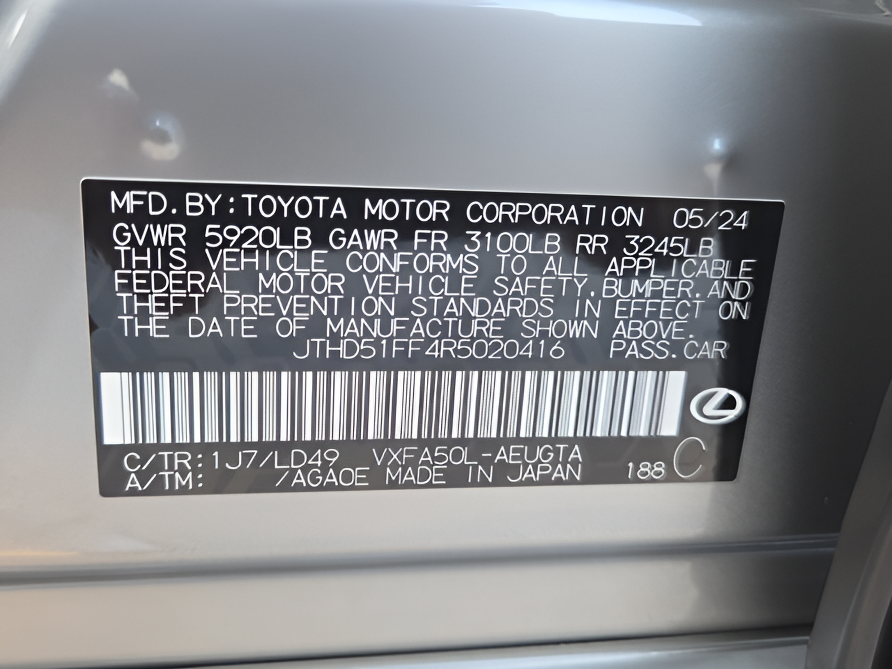 Certified 2024 Lexus LS 500 RWD image 31