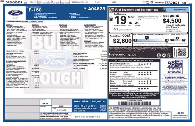 New 2026 Ford F150 XLT w/ Equipment Group 302A MID image 40