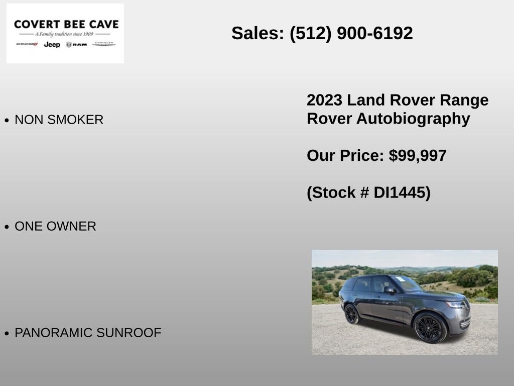 Used 2023 Land Rover Range Rover Autobiography AWD/4WD image 12