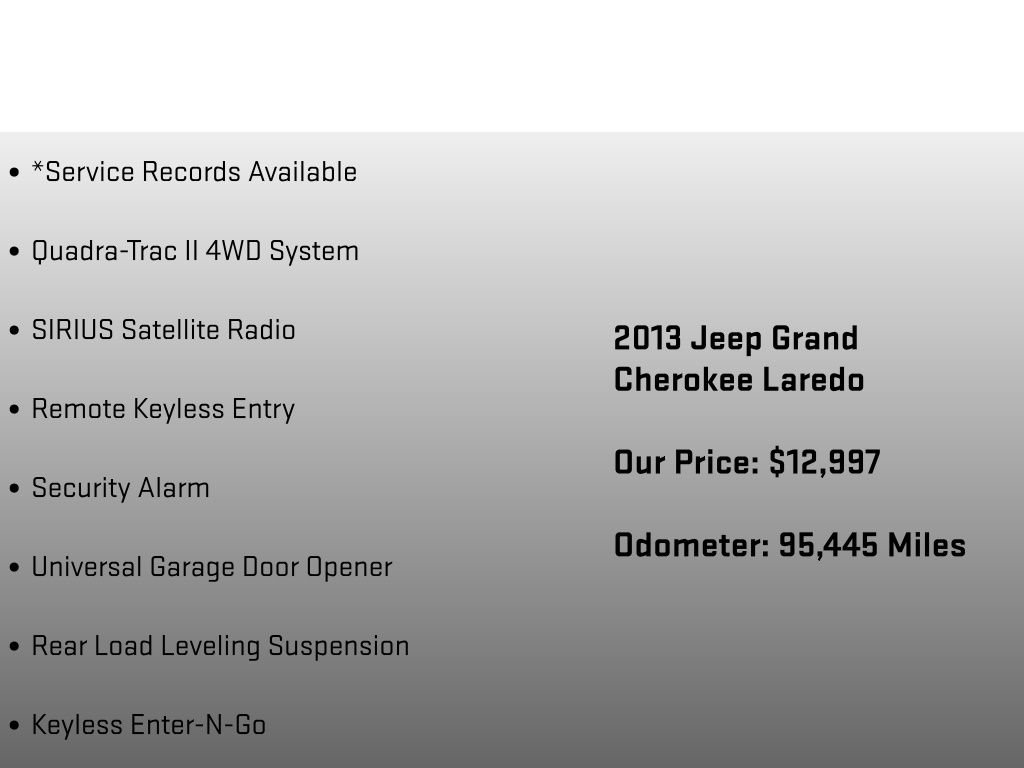 Used 2013 Jeep Grand Cherokee Laredo w/ Laredo E Group image 25