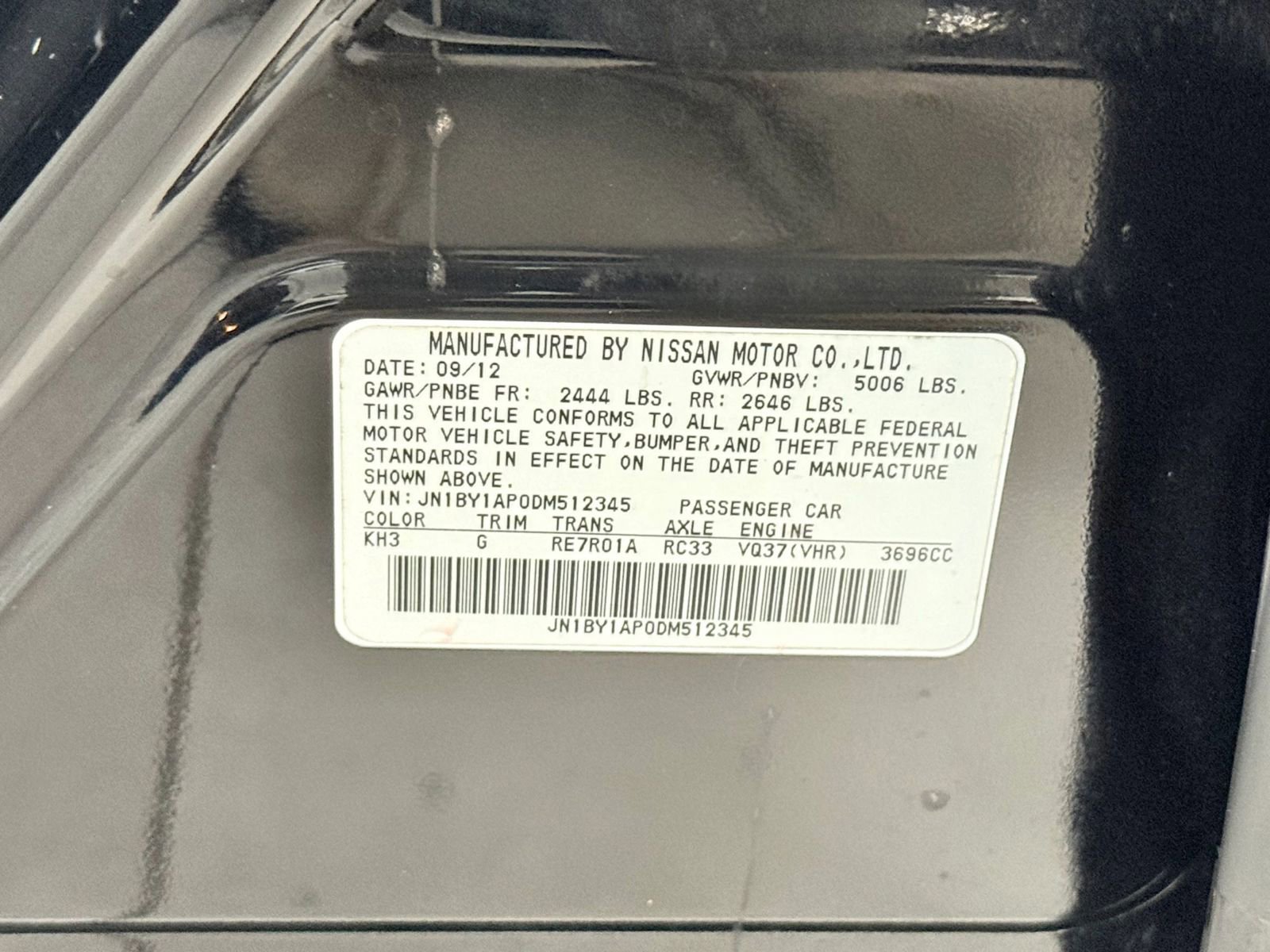 Used 2013 INFINITI M37 w/ Premium Pkg RWD image 40