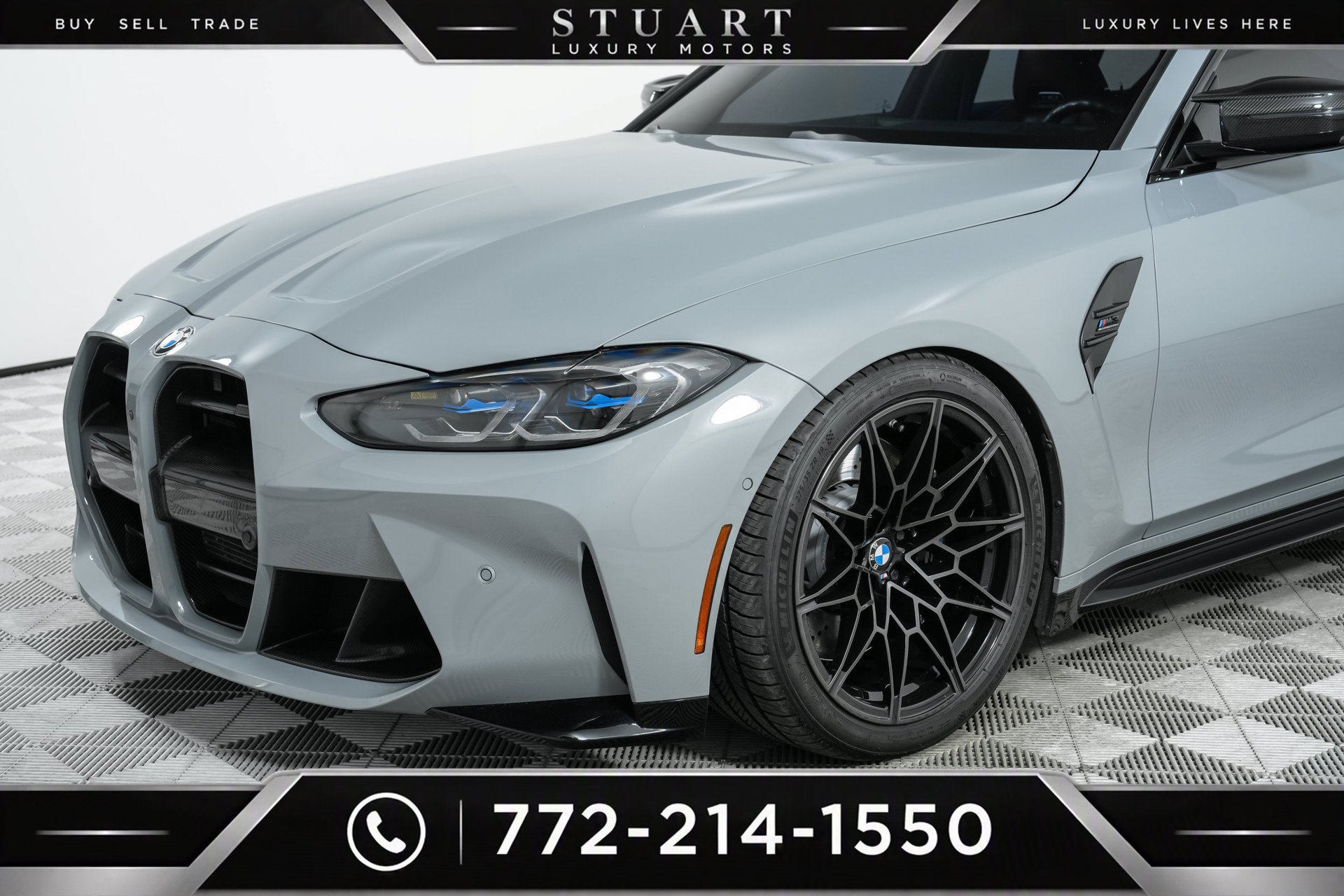 Used 2024 BMW M3 Competition w/ M Carbon Exterior Package AWD/4WD image 57
