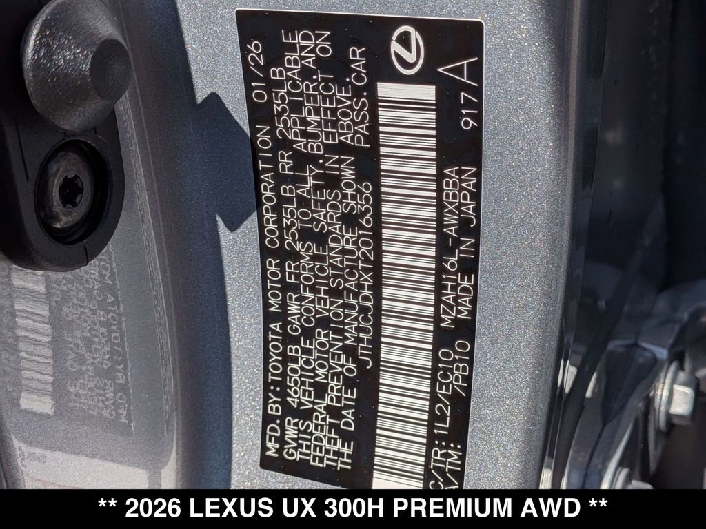 New 2026 Lexus UX 300h AWD w/ Accessory Package (2T) image 19