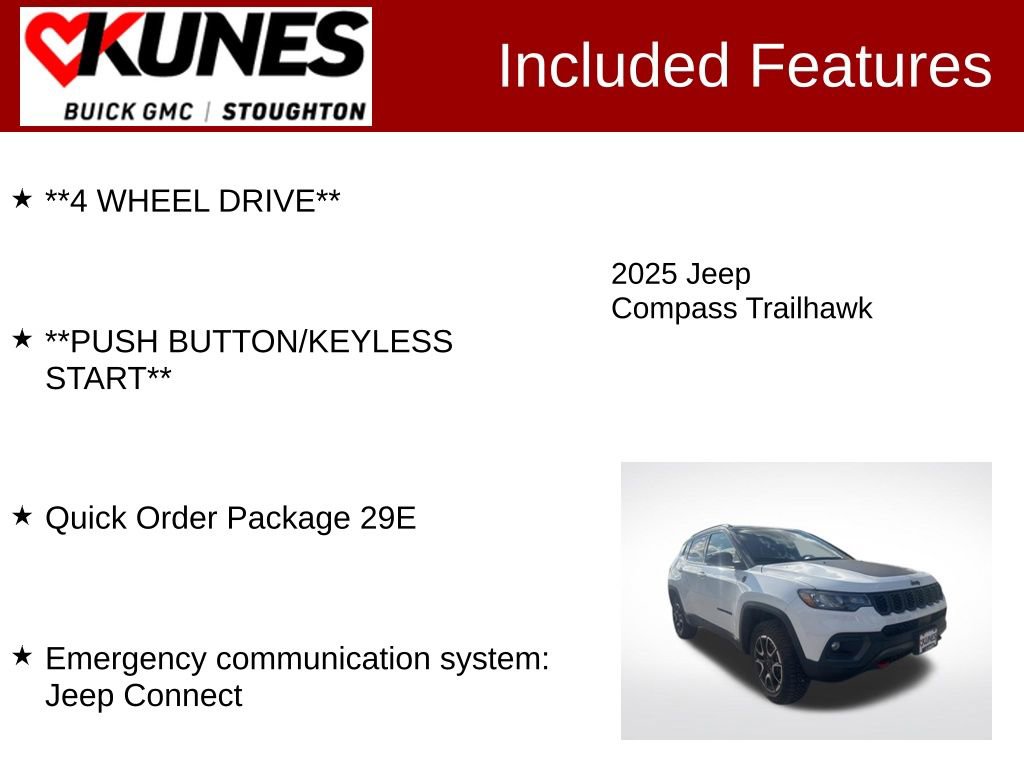 Used 2025 Jeep Compass Trailhawk AWD/4WD image 3
