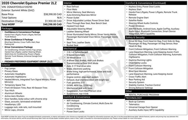 Used 2020 Chevrolet Equinox Premier AWD/4WD image 26