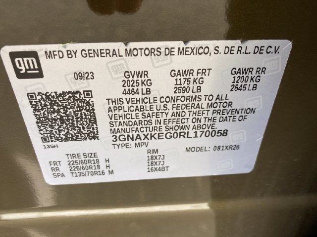 Certified 2024 Chevrolet Equinox LT w/ LPO, Floor Liner Package FWD image 25