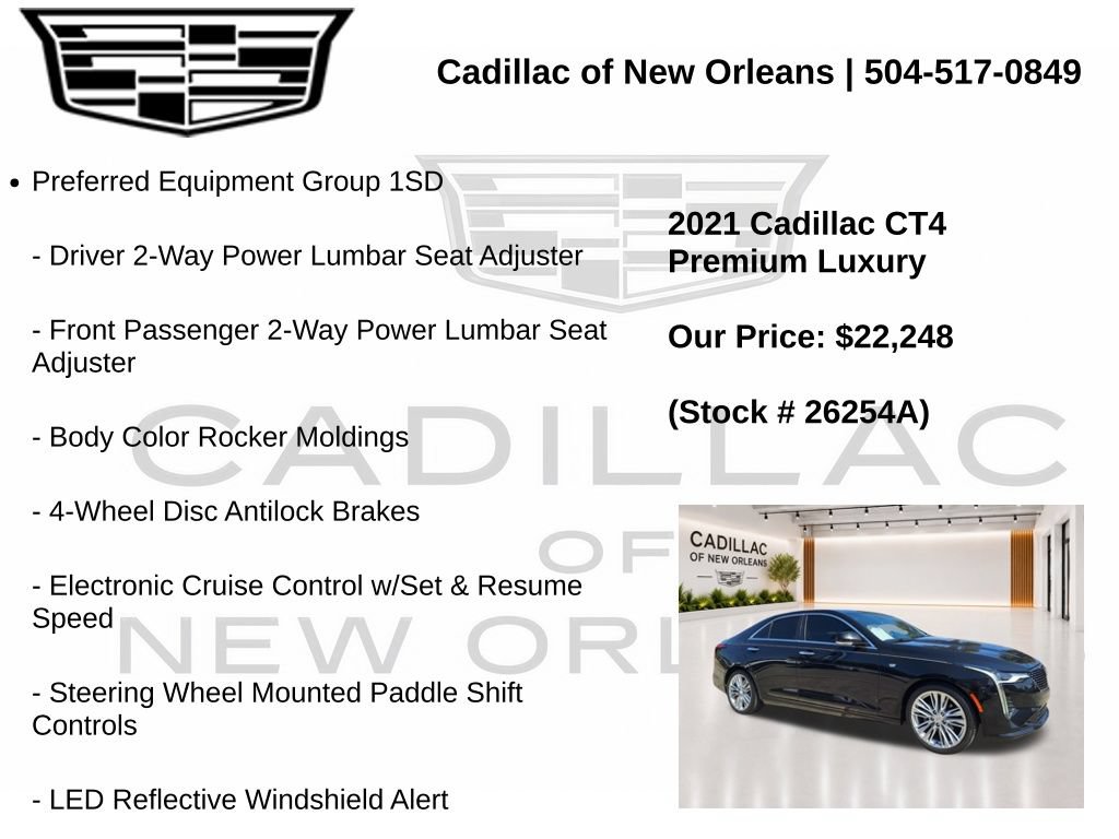 Used 2021 Cadillac CT4 Premium Luxury RWD image 7