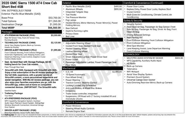 Used 2020 GMC Sierra 1500 AT4 w/ AT4 Premium Package AWD/4WD image 34