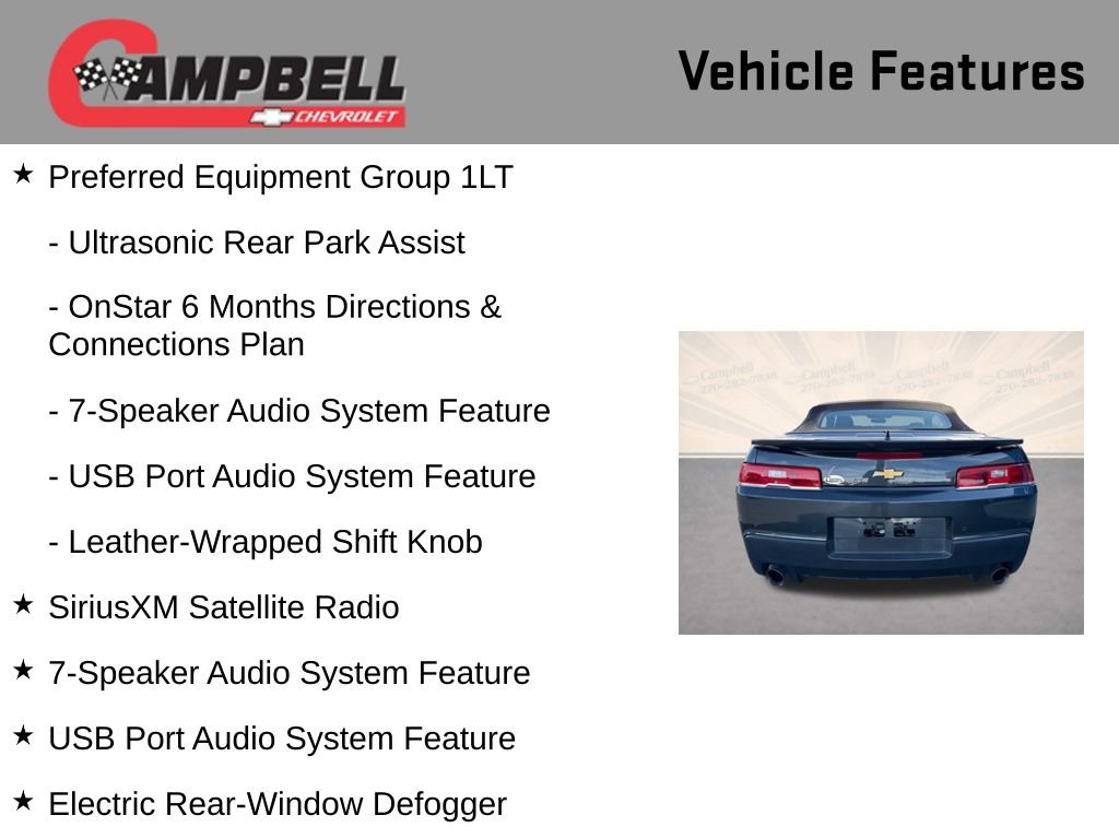 Used 2015 Chevrolet Camaro LT image 16