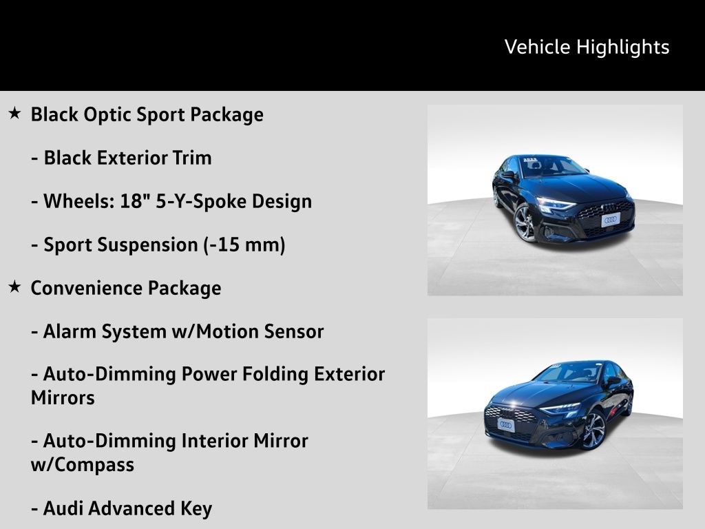 Certified 2023 Audi A3 2.0T Premium w/ Convenience Package FWD image 19